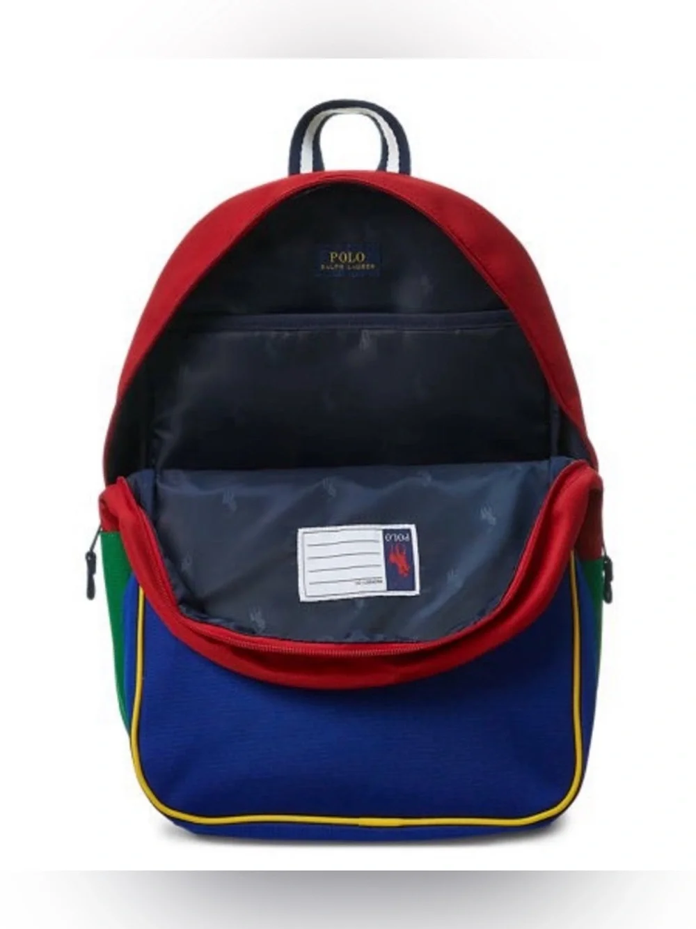 Polo Ralph Lauren Colorblock Youth Combo Pack Backpack Lunch Box & Pencil Case